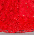 Robe de mariée sirène en dentelle sequinée à la taille