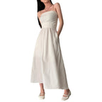 Robe longue amincissante bandeau de vacances pour femme