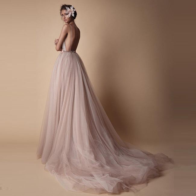 Robe de mariée pour femme, nouveau style, bretelles, robe de demoiselle d'honneur Main Image