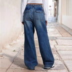 Jeans amples pour femmes de style européen et américain