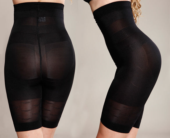Short gainant taille haute sans couture pour femme avec contrôle du ventre