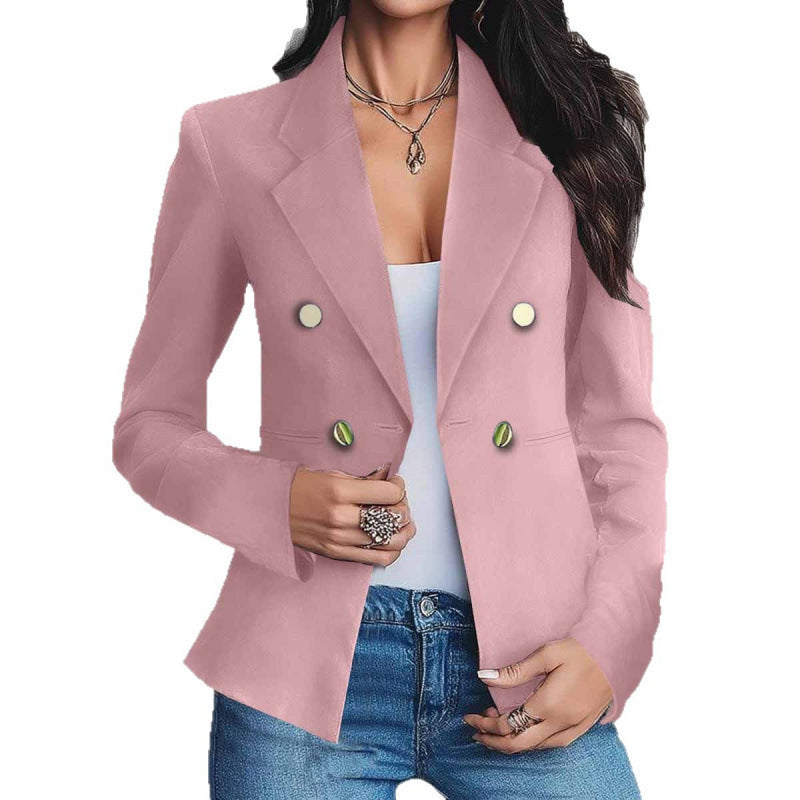 Double-breasted Elegant Blazer For Women