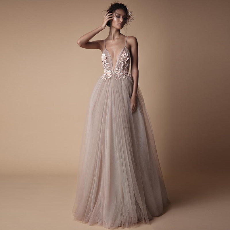 Robe de mariée pour femme, nouveau style, bretelles, robe de demoiselle d'honneur