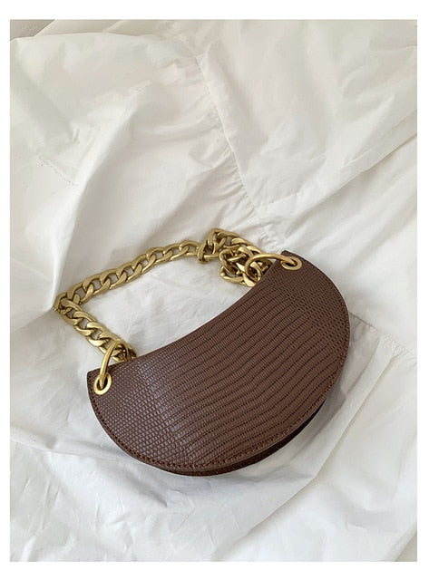 Sac femme bandoulière unique sac aisselles sac croissant assorti