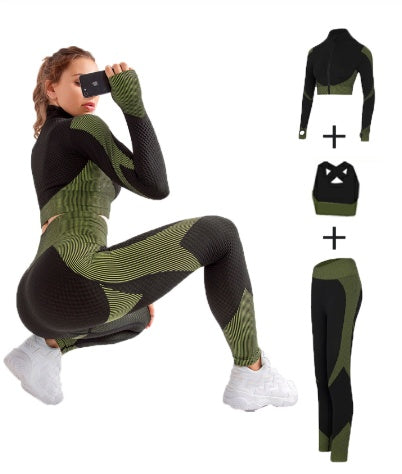 Ensemble de yoga pour femme, tenue de sport pour la gym