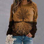 Pull de Noël à manches longues pour femme