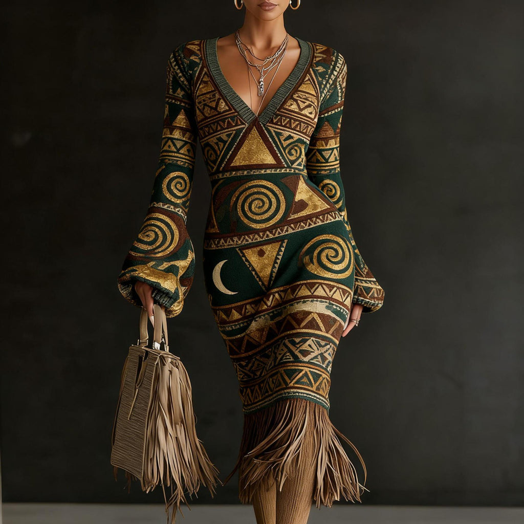 Robes pull tricotées créatives pour femmes