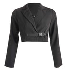 Blazer femme col en V