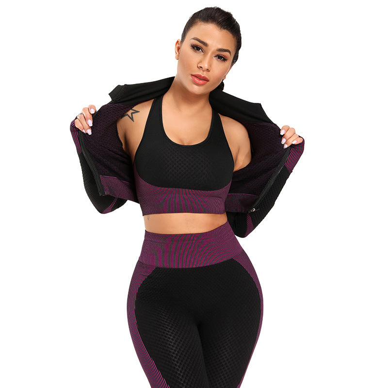Ensemble de yoga pour femme, tenue de sport pour la gym