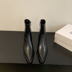 Bottes à talons hauts courts