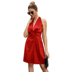 Robe de printemps pour femmes Robe dos nu pour femmes