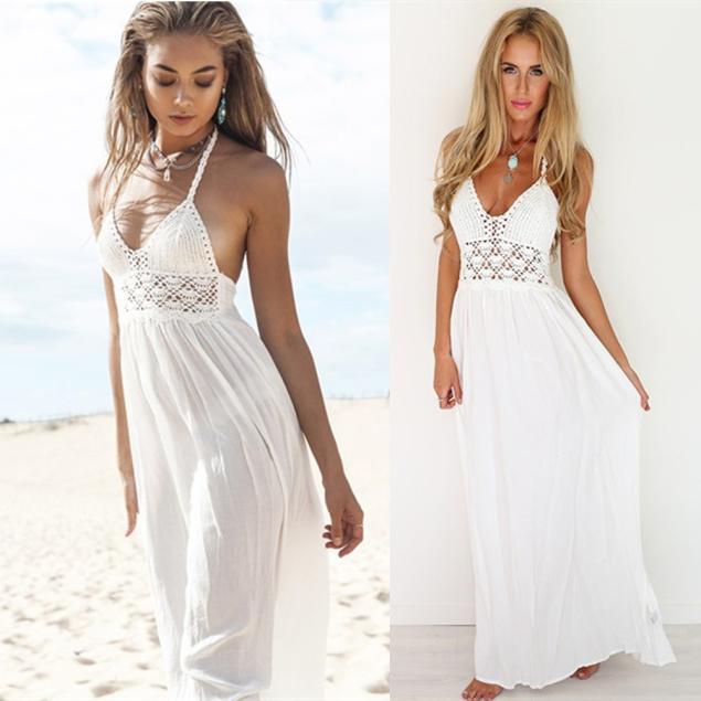 Robe en mousseline avec broderie en dentelle Hover Image