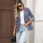 Blazer élégant à manches trois-quarts pour femme