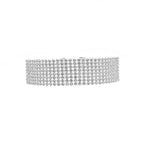 Collier ras du cou entièrement en cristal strass pour femmes, bijoux de mariage, ras de cou pour femmes