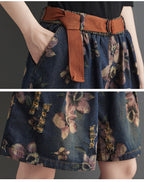 Nouveau Short Large à Jambes Évasées Minces pour Femme de Fat Sister