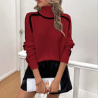 Tricot Pull décontracté Femme tendance urbaine