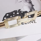 Ceinture femme ornement métallique extensible