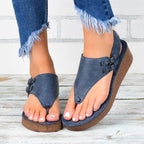 Sandales compensées pour femmes grandes tailles