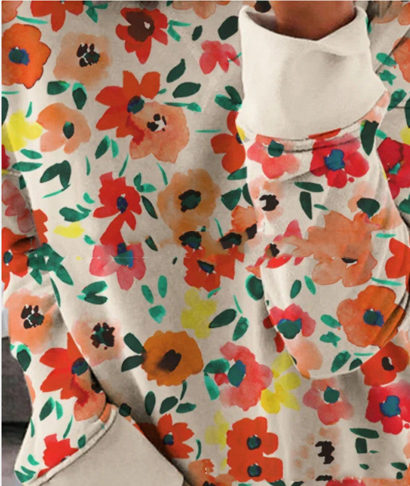 Haut T-shirt Pull Imprimé Femme Passe-partout