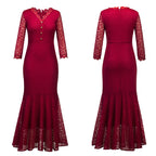 Robe de soirée florale et robe de mariée à col en V