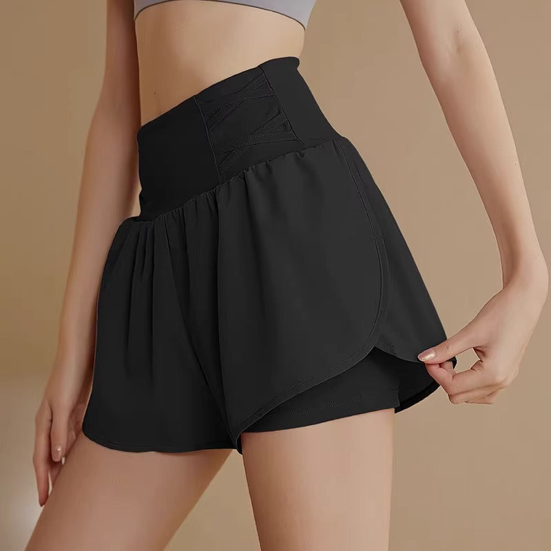 Short de sport ample anti-exposition pour femmes