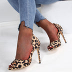 Escarpins léopard à talons aiguilles pour femme (mode été)