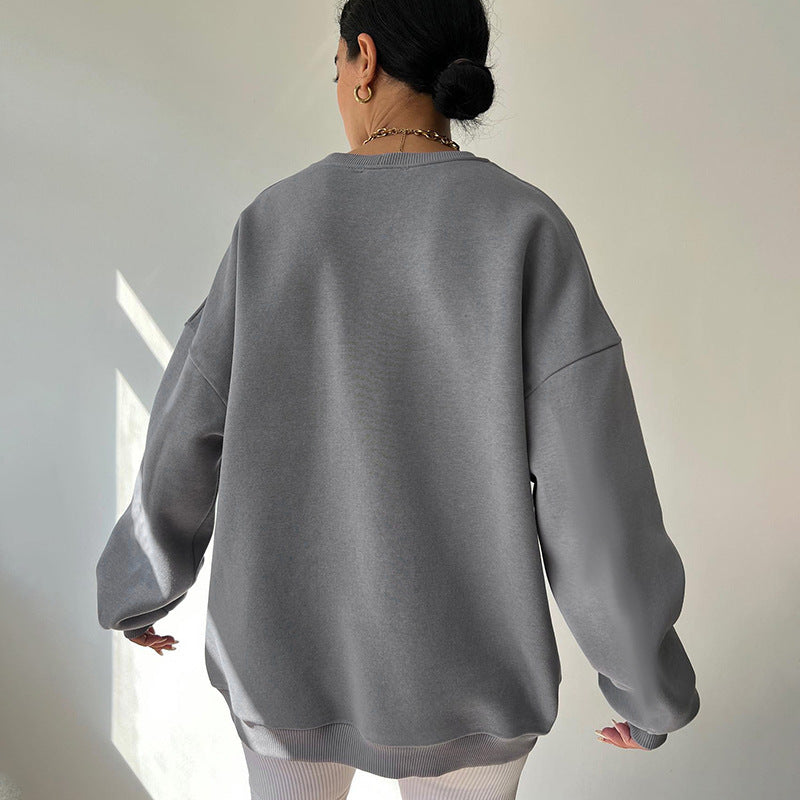 Pull décontracté ample et polyvalent pour femme
