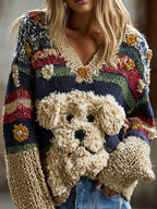 Pull doux décontracté pour femme
