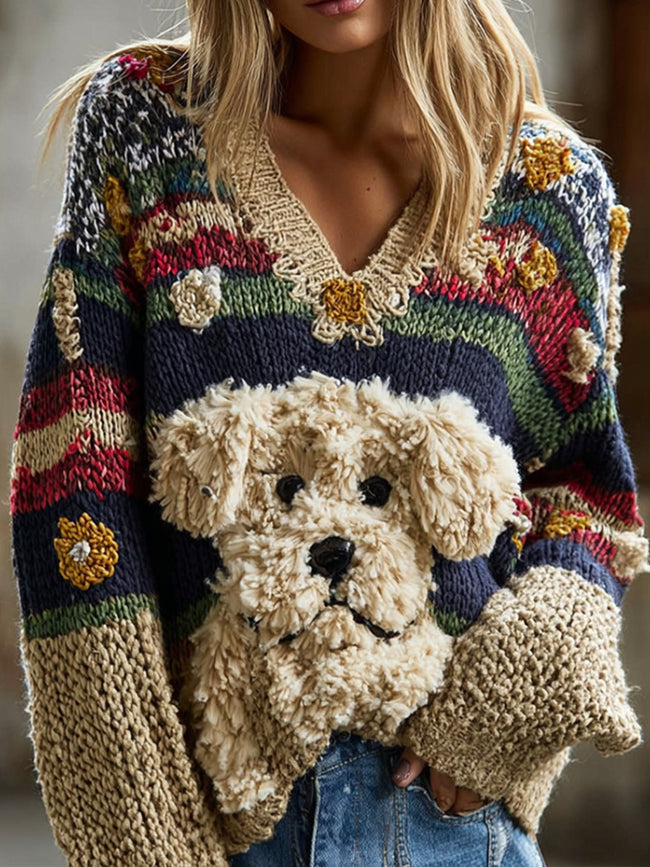 Pull doux décontracté pour femme Main Image