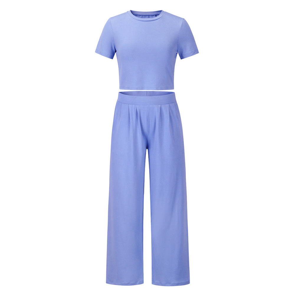 Ensemble deux pièces femme T-shirt manches courtes et pantalon