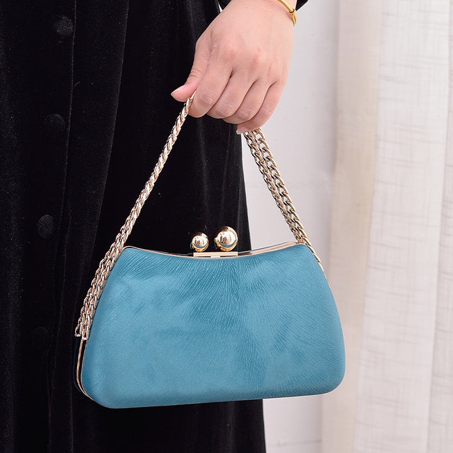 Pochette minimaliste de style européen et américain, portefeuille rétro inspiré du cheongsam Main Image