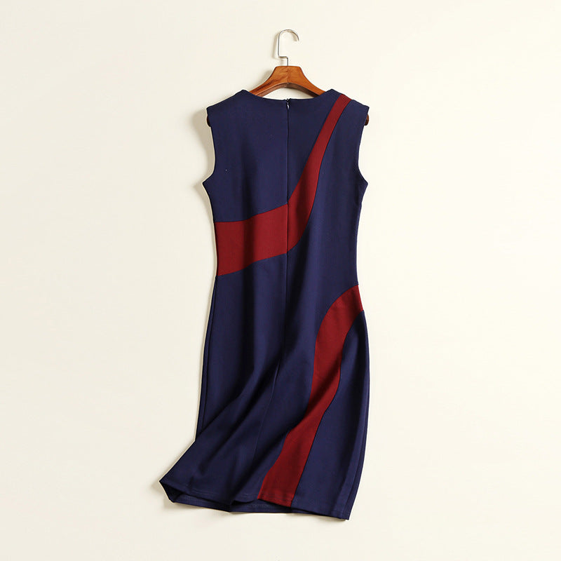 Robe débardeur de couleur contrastée universelle