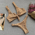 Maillot de bain une pièce léopard dos nu