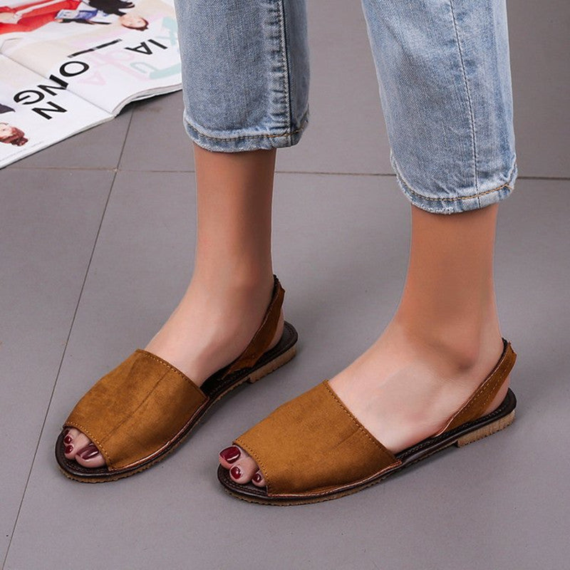 Sandales à bout ouvert pour femmes