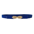 Ceinture élastique feuille mode élastique tout assorti
