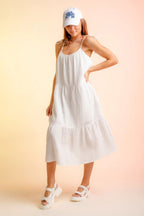 Women's Braces Skirt Splicing Dress