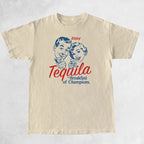 T-shirts Graphiques Rétro Tequila Femme Mignons Drôles Alcoo
