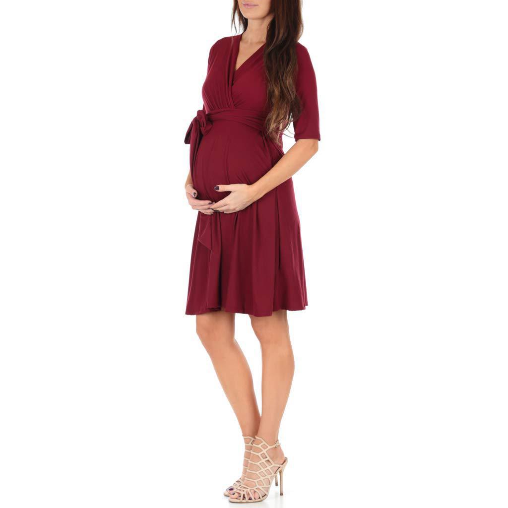 Vêtements d'allaitement pour femmes Robe de grossesse
