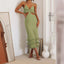Robe Fourreau Ajustée Personnalisée à Bretelles Style Tempérament