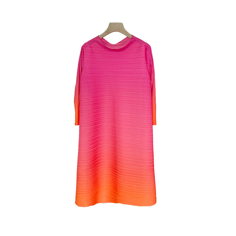 Robe plissée grande taille pour femmes