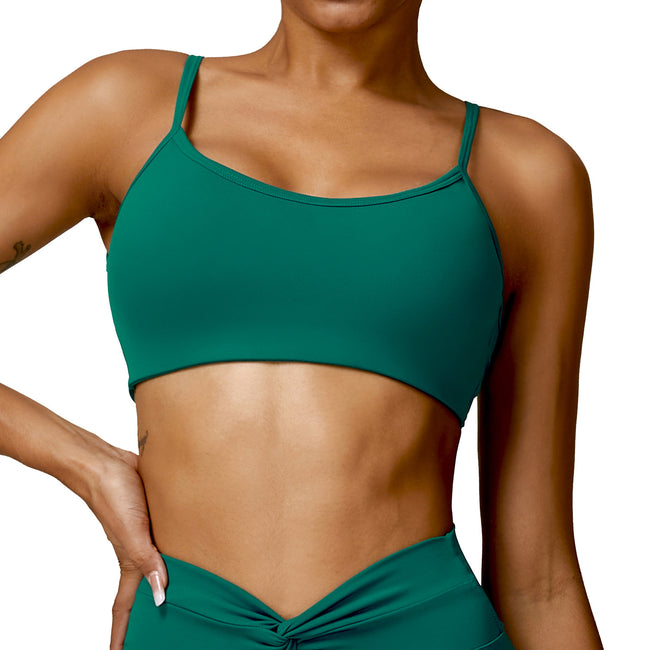Soutien-gorge de yoga sans couture dos nu pour femme Main Image