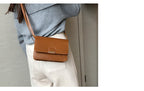 New Style Oily Leather Simple Shoulder Messenger Bag For Women