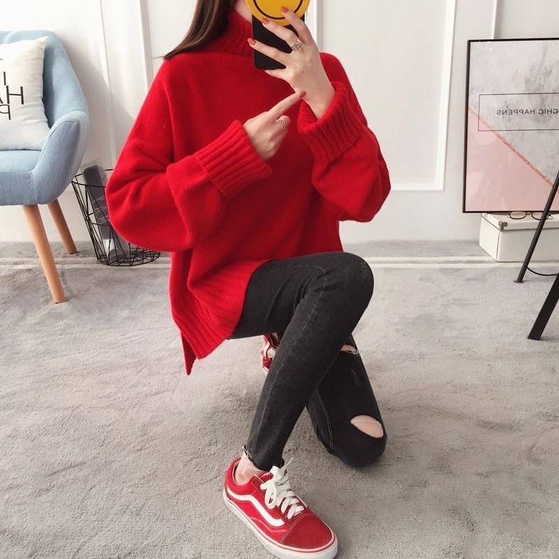 Pull à col roulé Femme Mode Épaississant