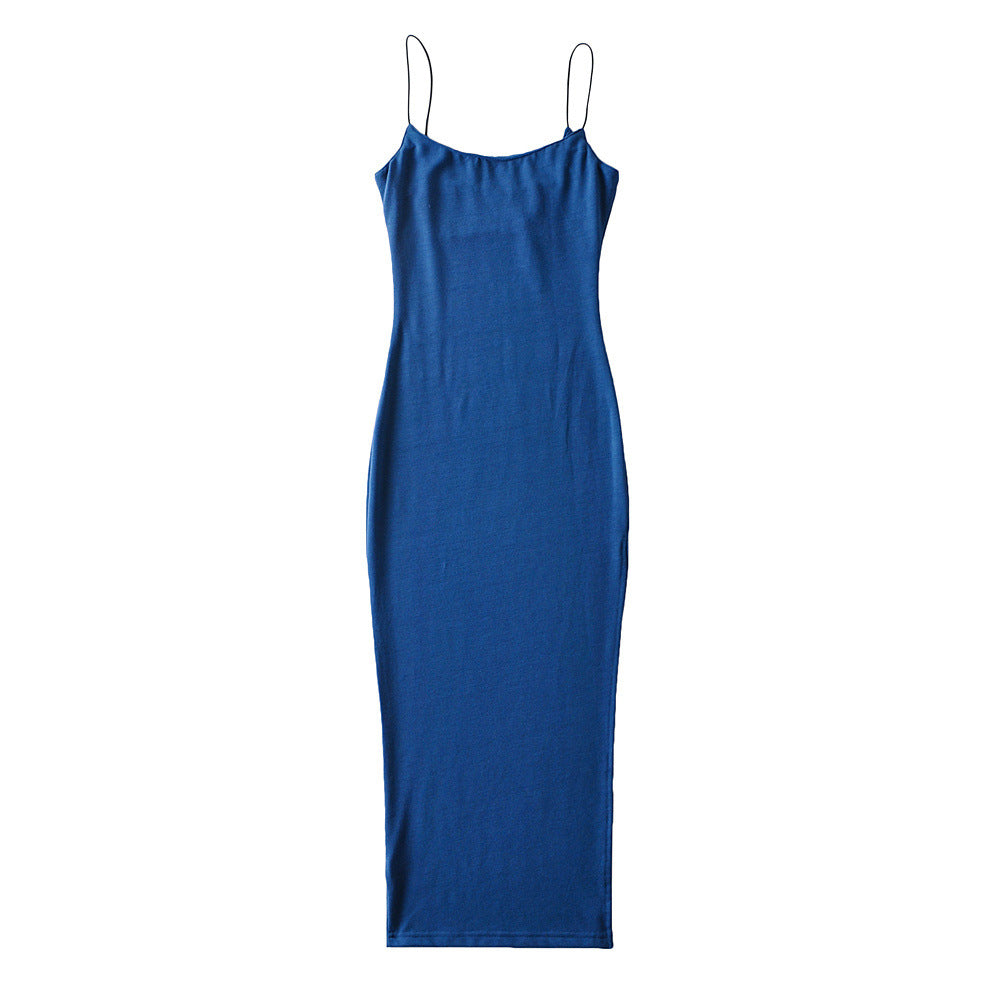 Robe ajustée fendue sur le côté pour femme