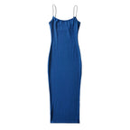 Robe ajustée fendue sur le côté pour femme