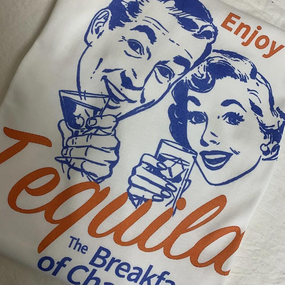 T-shirts Graphiques Rétro Tequila Femme Mignons Drôles Alcoo