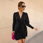 Robe Femme Manches Bouffantes Tendance