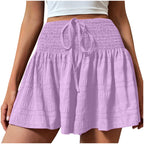 Shorts à cordon élégants et minimalistes pour femmes