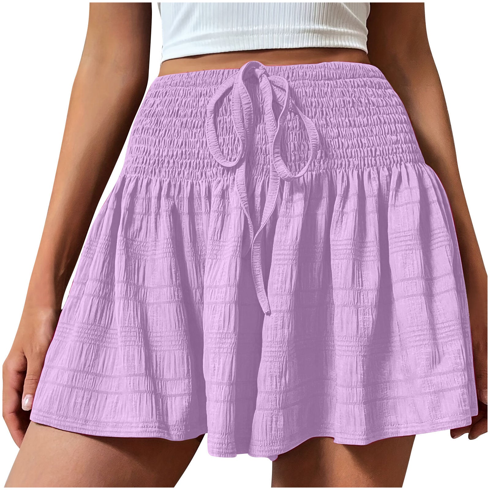 Shorts à cordon élégants et minimalistes pour femmes
