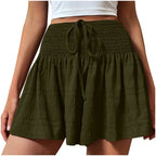 Shorts à cordon élégants et minimalistes pour femmes
